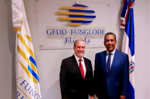 Visita congresista Espaillat GFDD/Funglode-Florida fortalecer lazos colaboración