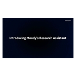 Moody’s lanza Moody’s Research Assistant, una herramienta GenAI para potenciar los conocimientos analíticos