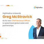 HighRadius nombra a Greg McStravick nuevo Chief Revenue Officer