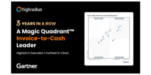 HighRadius fue nombrado líder de Gartner ® Magic Quadrant™ 2024 por tercera vez consecutiva