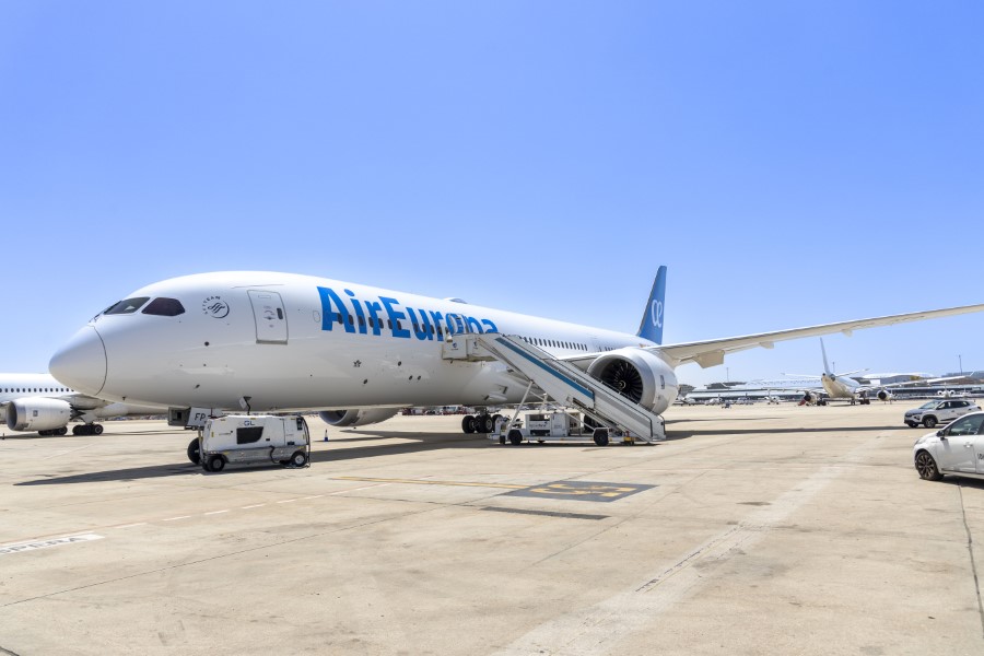 Incorpora Air Europa nuevo Boeing 787-9 a su flota largo radio